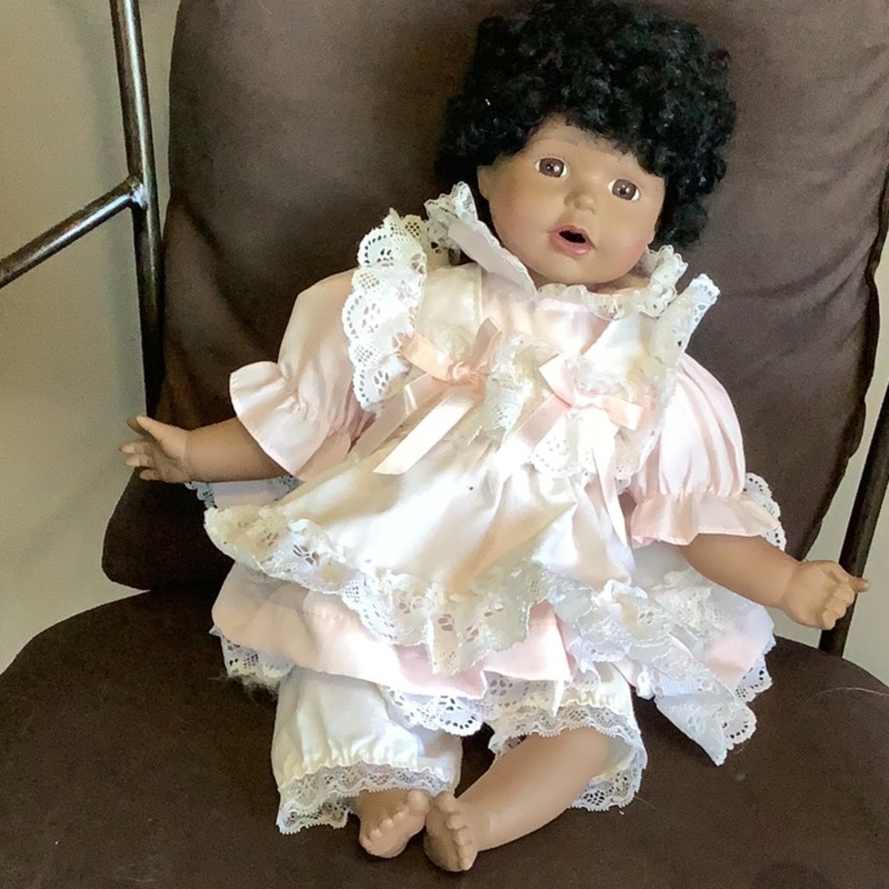 Adorable Pink Lace Doll